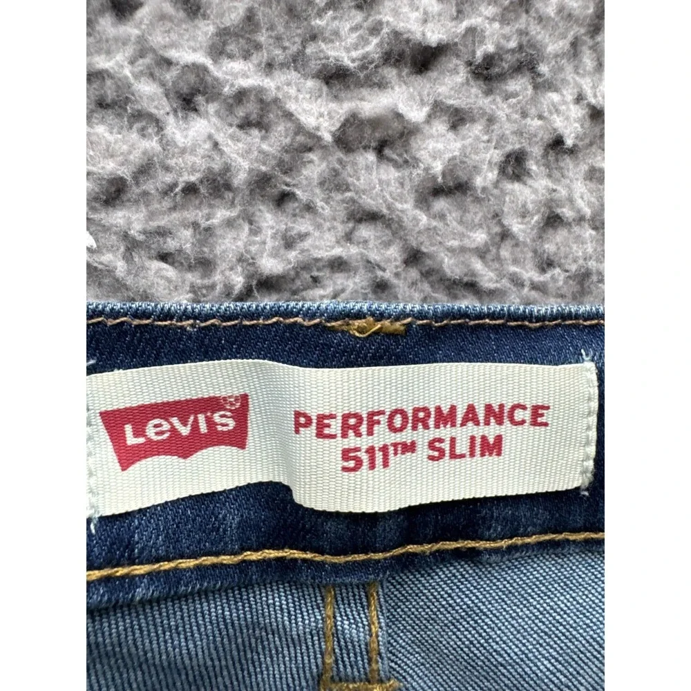 Levis 511 Performance Cool Slim Fit Denim Jeans‎ Blue Mens Size 20R 30 X 30